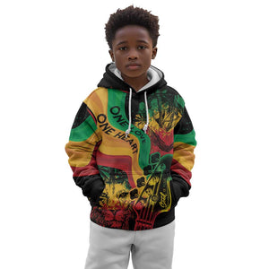 Reggae Day Kid Hoodie One Love One Heart