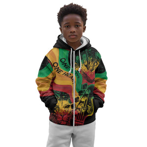 Reggae Day Kid Hoodie One Love One Heart