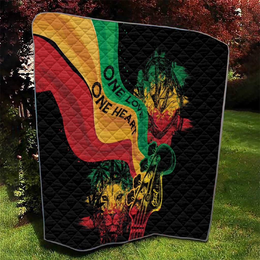 Reggae Day Quilt One Love One Heart