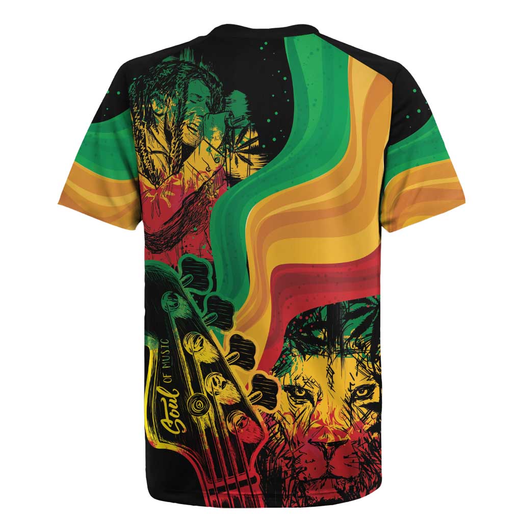 Reggae Day Rugby Jersey One Love One Heart