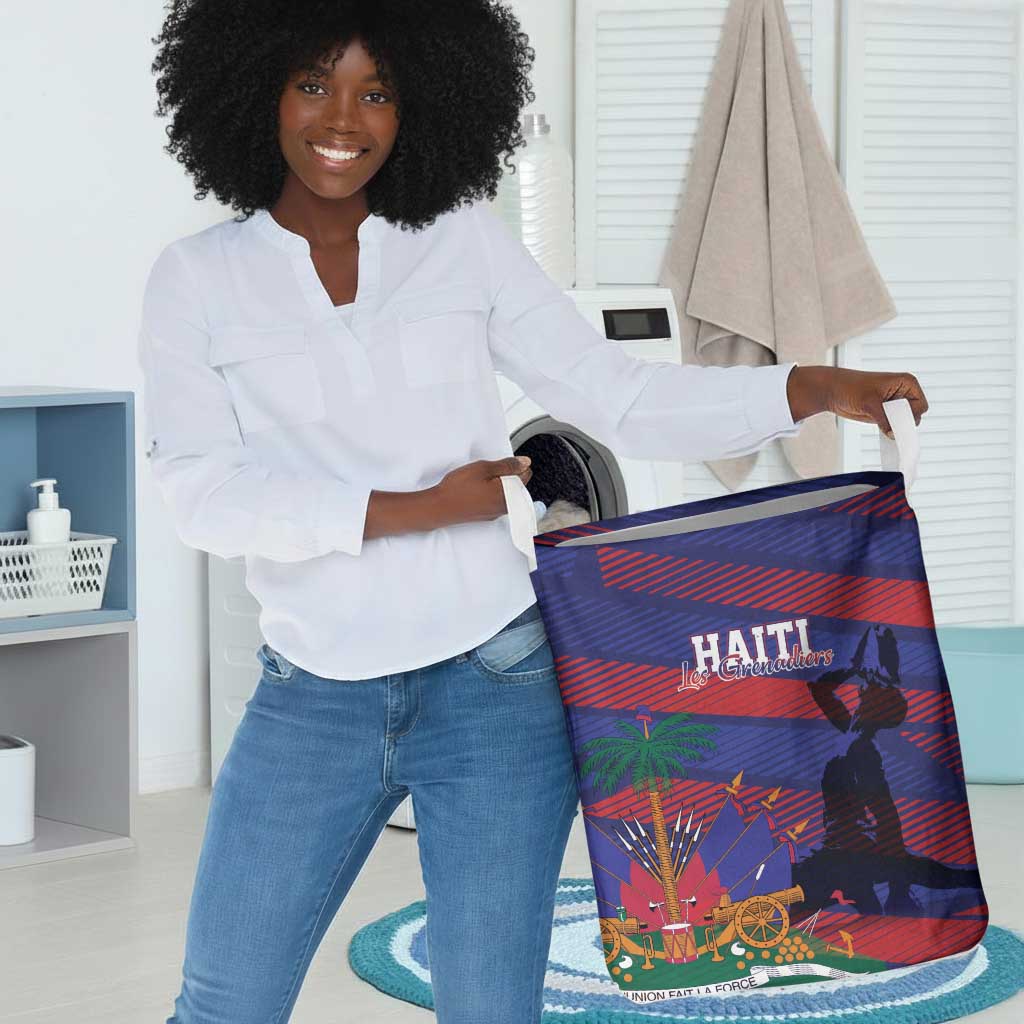 Afro-Haiti Football Les Grenadiers Laundry Basket Echoes of History - African Pride