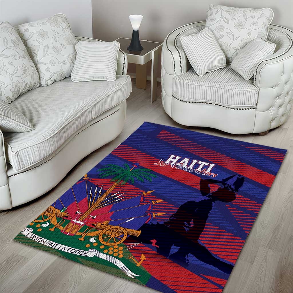 Afro-Haiti Football Les Grenadiers Area Rug Echoes of History - African Pride