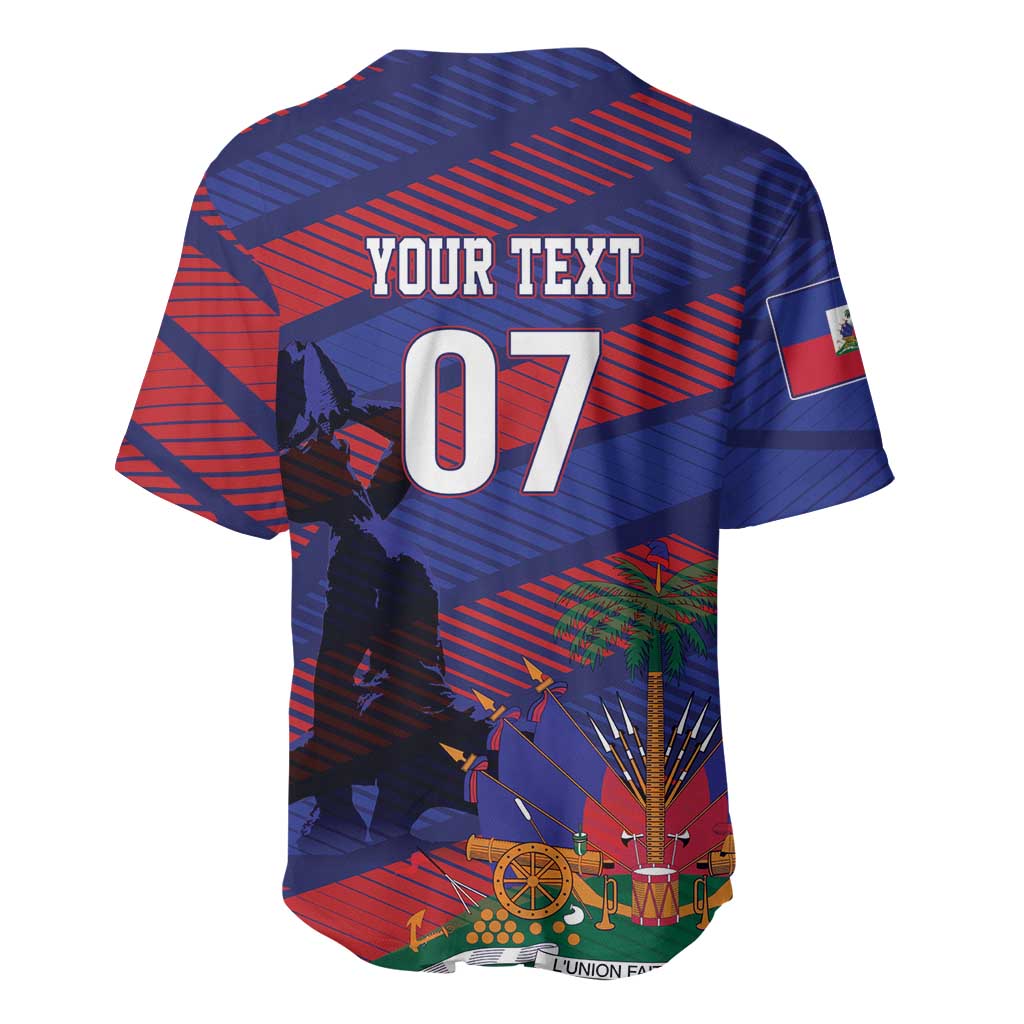 Afro-Haiti Football Personalized Les Grenadiers Baseball Jersey Echoes of History LT7