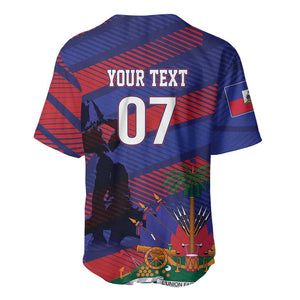 Afro-Haiti Football Personalized Les Grenadiers Baseball Jersey Echoes of History LT7
