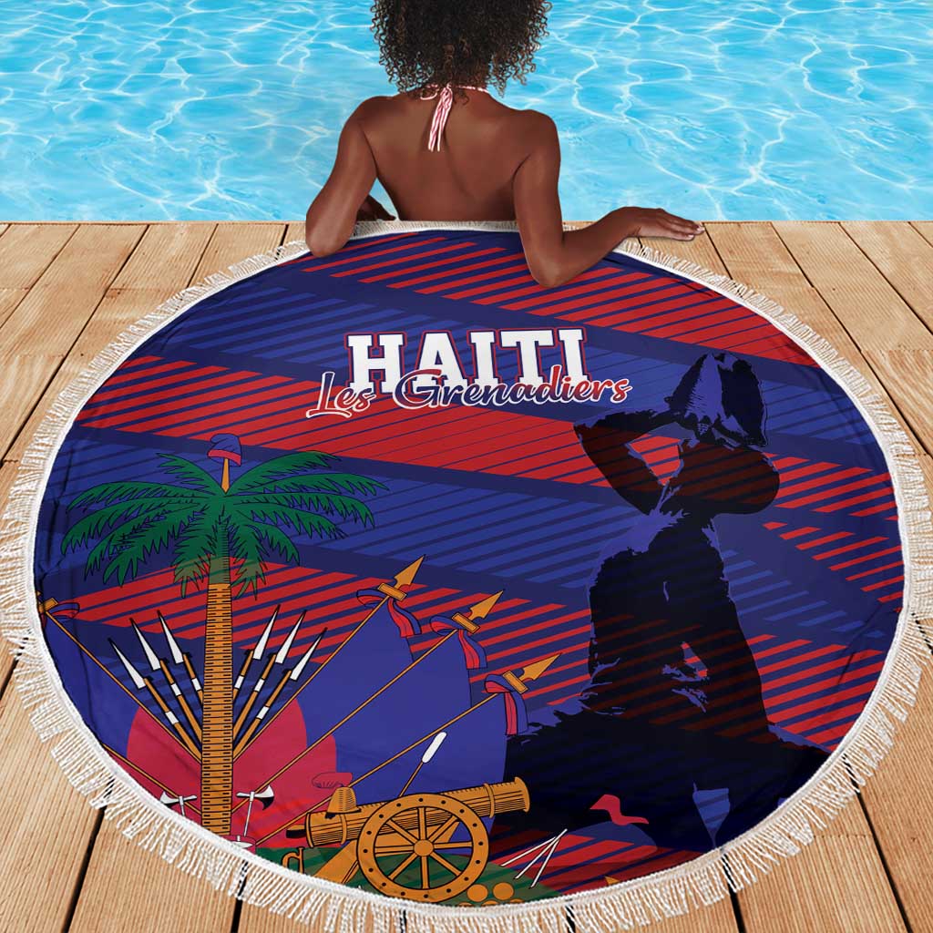 Afro-Haiti Football Les Grenadiers Beach Blanket Echoes of History - African Pride
