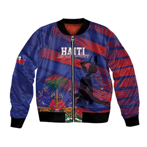 Afro-Haiti Football Personalized Les Grenadiers Bomber Jacket Echoes of History - African Pride