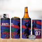 Afro-Haiti Football Personalized Les Grenadiers 4 in 1 Can Cooler Tumbler Echoes of History - African Pride
