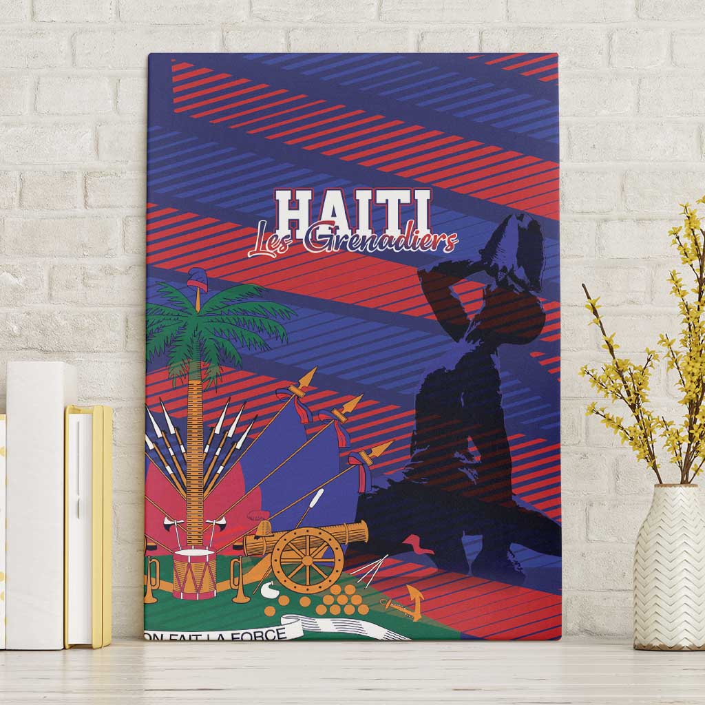 Afro-Haiti Football Les Grenadiers Canvas Wall Art Echoes of History - African Pride