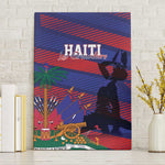 Afro-Haiti Football Les Grenadiers Canvas Wall Art Echoes of History - African Pride