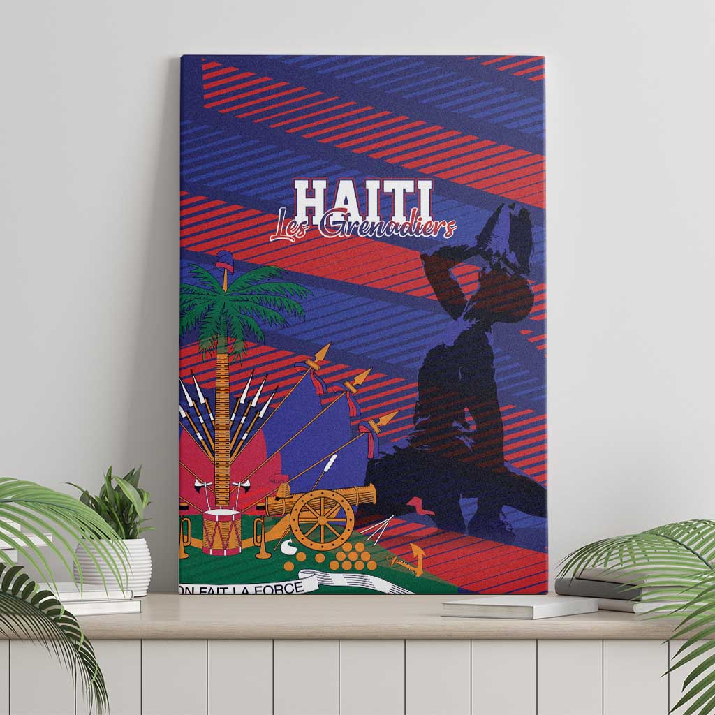 Afro-Haiti Football Les Grenadiers Canvas Wall Art Echoes of History - African Pride