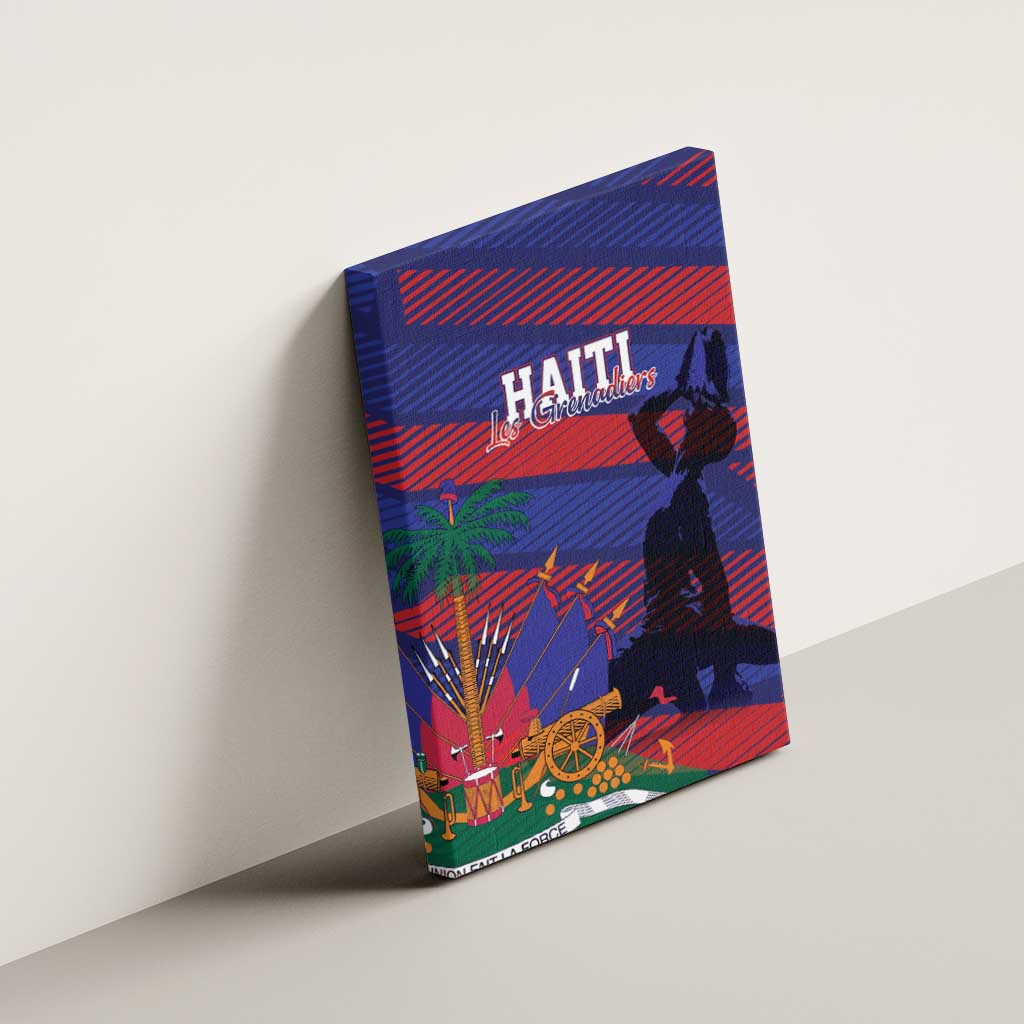 Afro-Haiti Football Les Grenadiers Canvas Wall Art Echoes of History - African Pride
