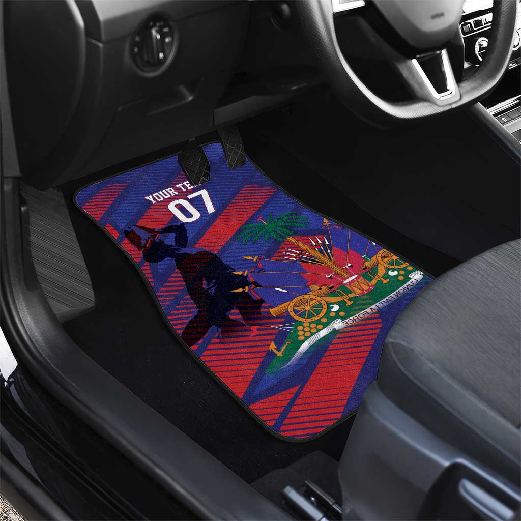 Afro-Haiti Football Personalized Les Grenadiers Car Mats Echoes of History - African Pride