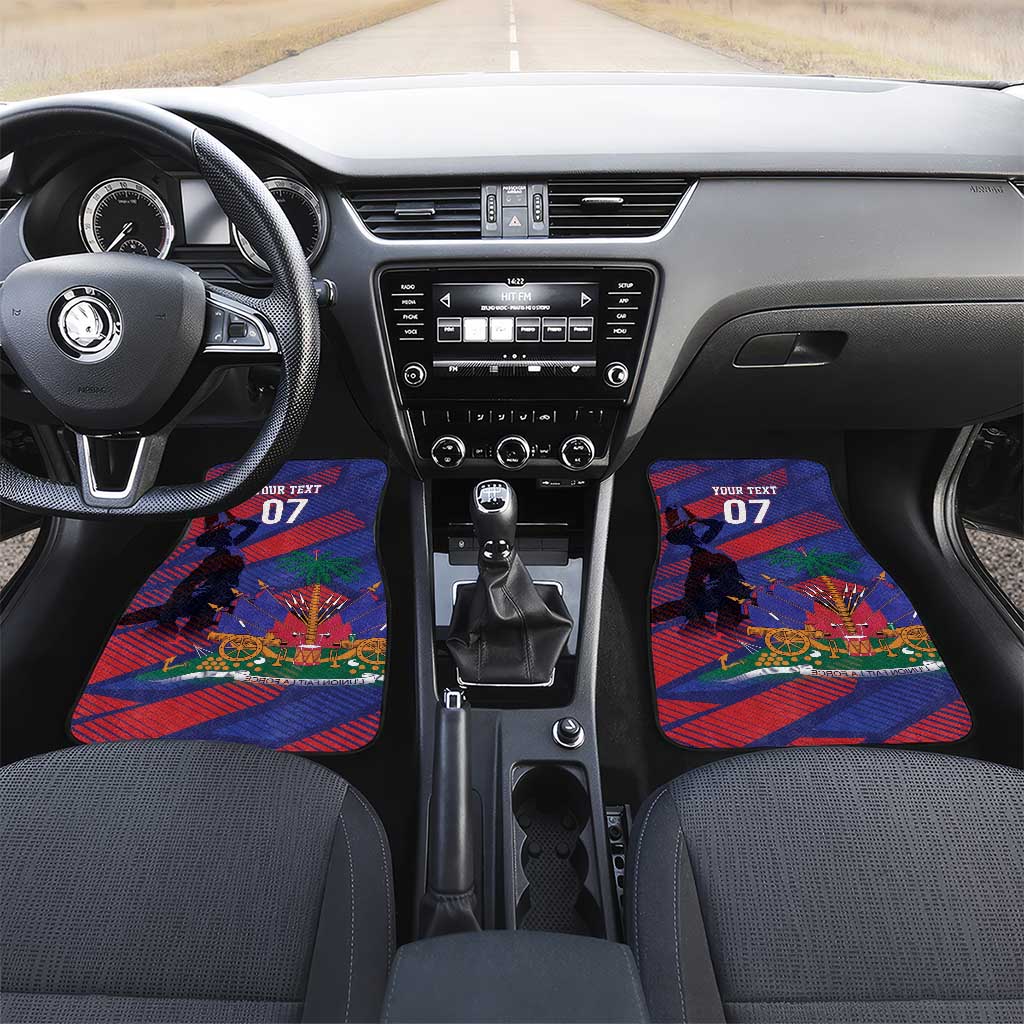 Afro-Haiti Football Personalized Les Grenadiers Car Mats Echoes of History - African Pride