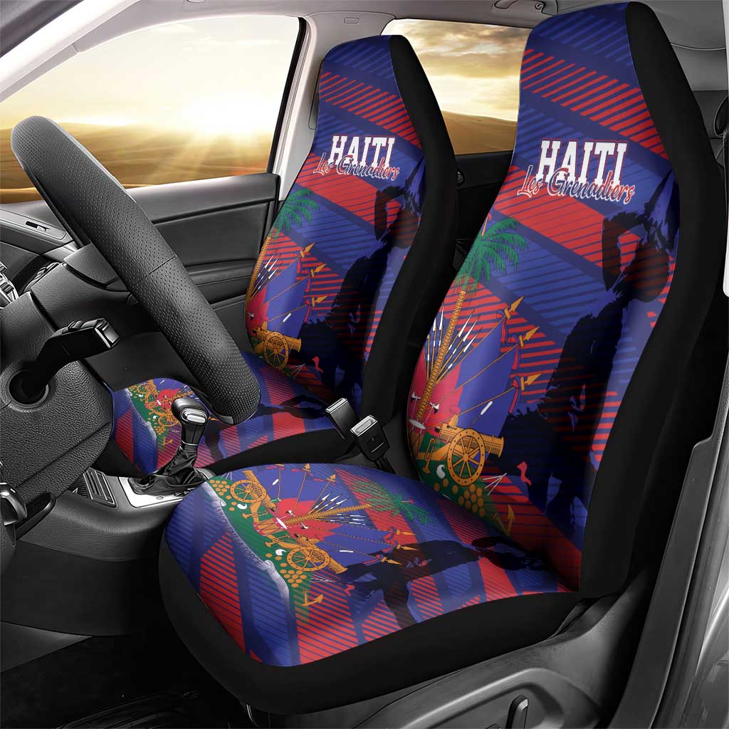 Afro-Haiti Football Les Grenadiers Car Seat Cover Echoes of History - African Pride