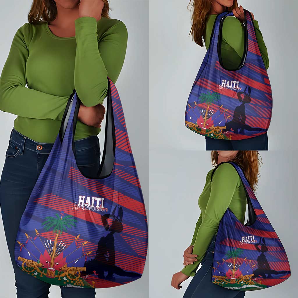 Afro-Haiti Football Les Grenadiers Grocery Bag Echoes of History - African Pride