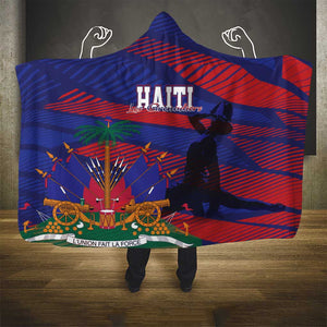 Afro-Haiti Football Les Grenadiers Hooded Blanket Echoes of History - African Pride