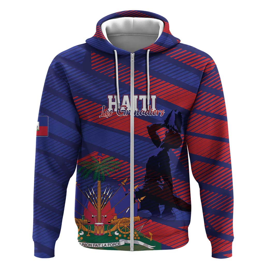 Afro-Haiti Football Personalized Les Grenadiers Hoodie Echoes of History - African Pride