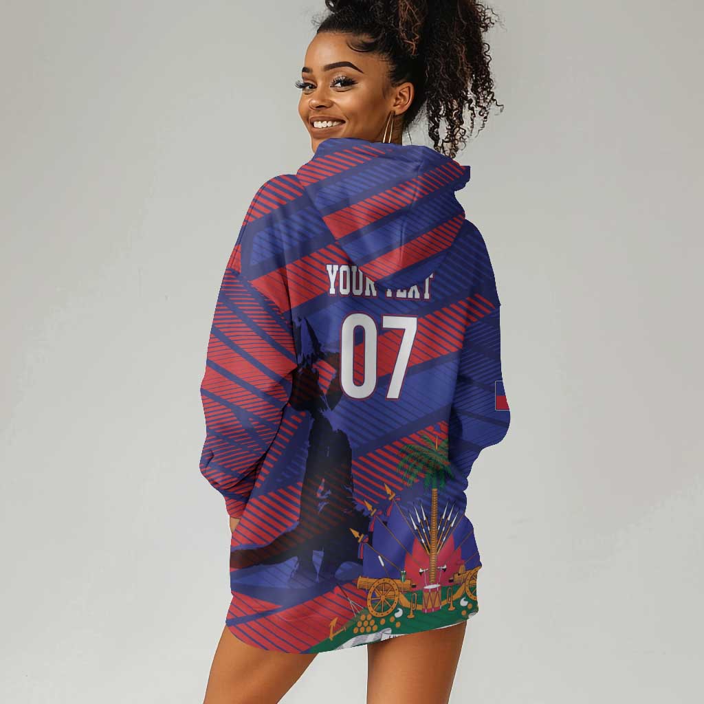 Afro-Haiti Football Personalized Les Grenadiers Hoodie Dress Echoes of History - African Pride