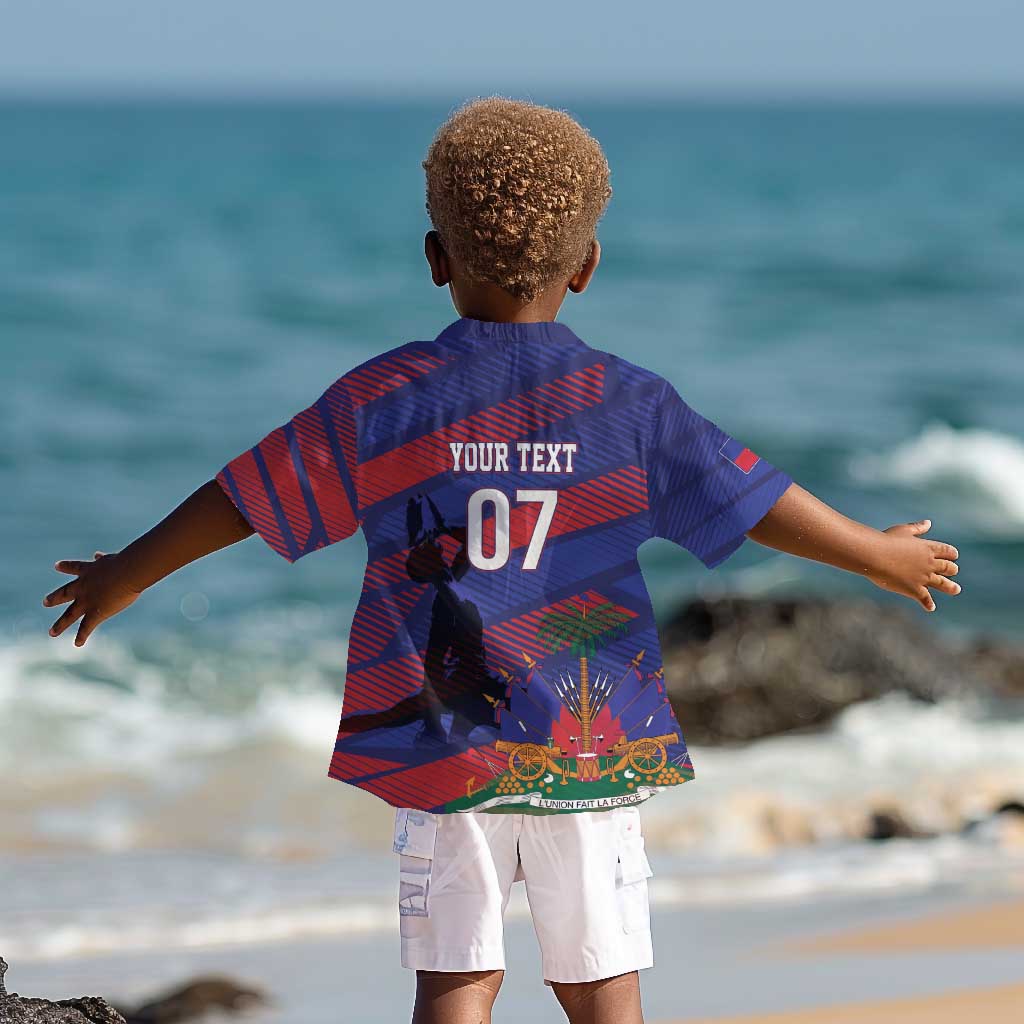 Afro-Haiti Football Personalized Les Grenadiers Kid Hawaiian Shirt Echoes of History - African Pride