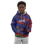 Afro-Haiti Football Personalized Les Grenadiers Kid Hoodie Echoes of History - African Pride