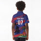 Afro-Haiti Football Personalized Les Grenadiers Kid Polo Shirt Echoes of History - African Pride