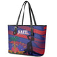 Afro-Haiti Football Les Grenadiers Leather Tote Bag Echoes of History - African Pride