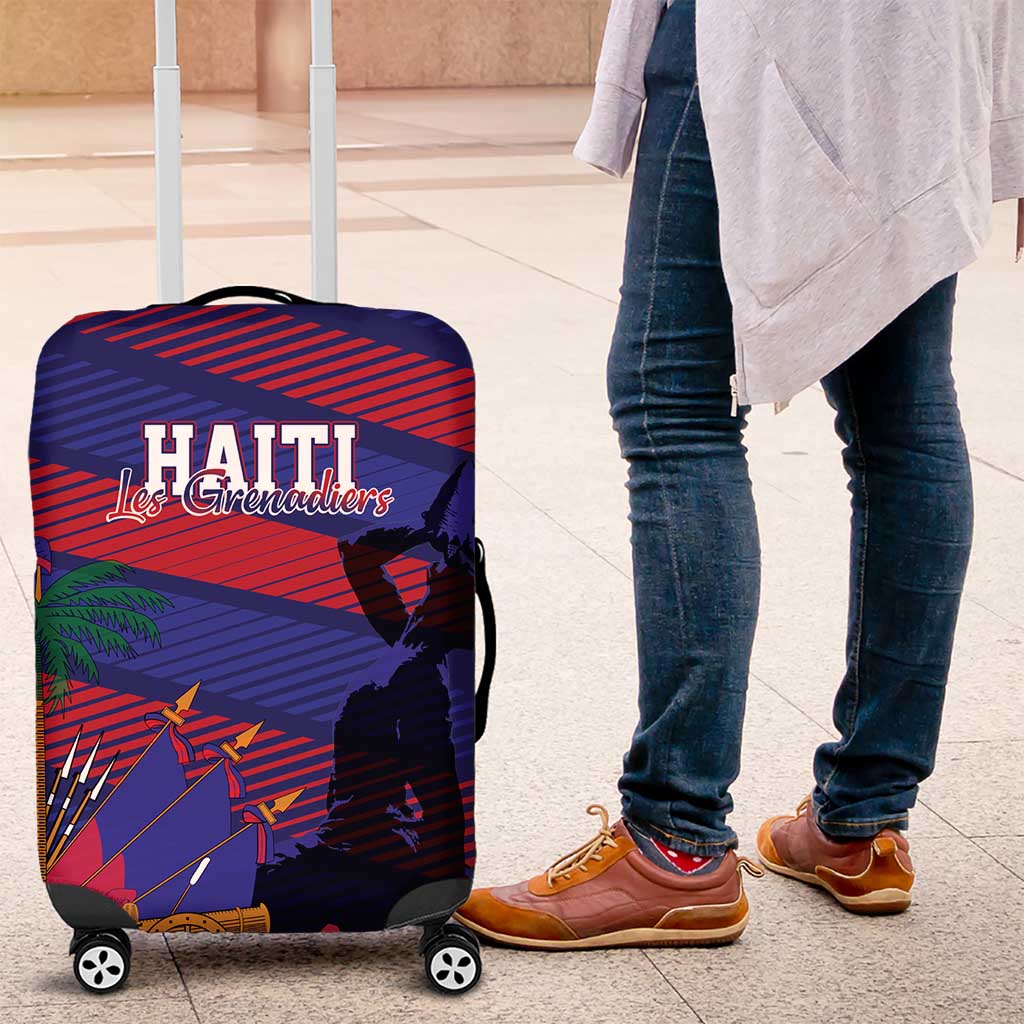 Afro-Haiti Football Les Grenadiers Luggage Cover Echoes of History - African Pride