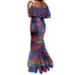 Afro-Haiti Football Personalized Les Grenadiers Mermaid Dress Echoes of History - African Pride