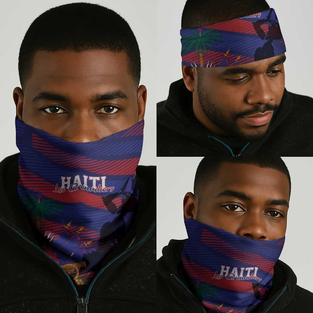 Afro-Haiti Football Les Grenadiers Neck Gaiter Echoes of History - African Pride