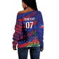 Afro-Haiti Football Personalized Les Grenadiers Off Shoulder Sweater Echoes of History - African Pride