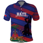 Afro-Haiti Football Personalized Les Grenadiers Polo Shirt Echoes of History - African Pride