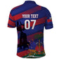 Afro-Haiti Football Personalized Les Grenadiers Polo Shirt Echoes of History LT7