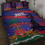 Afro-Haiti Football Les Grenadiers Quilt Bed Set Echoes of History - African Pride