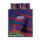 Afro-Haiti Football Les Grenadiers Quilt Bed Set Echoes of History - African Pride