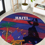 Afro-Haiti Football Les Grenadiers Round Carpet Echoes of History - African Pride