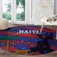 Afro-Haiti Football Les Grenadiers Round Carpet Echoes of History - African Pride