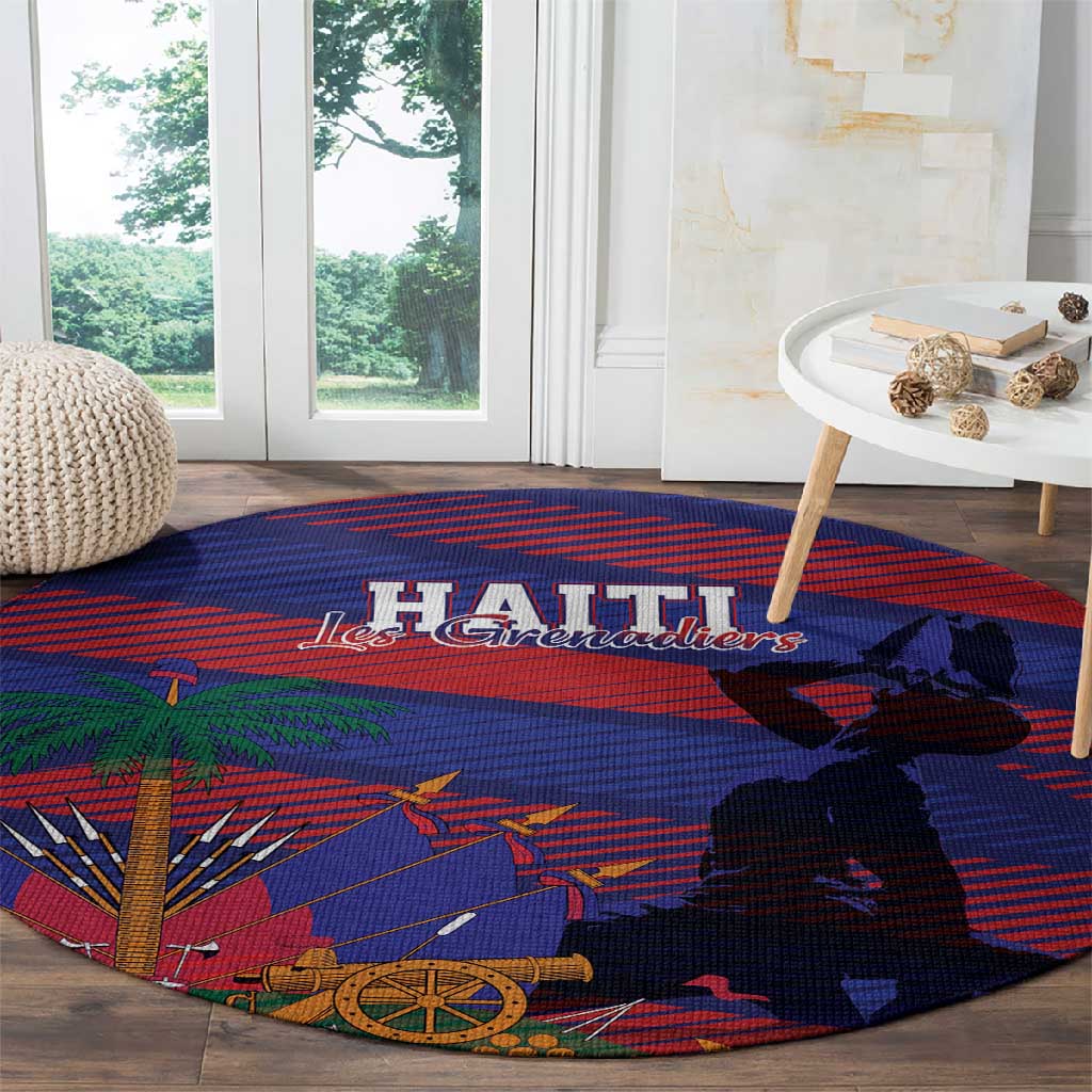 Afro-Haiti Football Les Grenadiers Round Carpet Echoes of History - African Pride