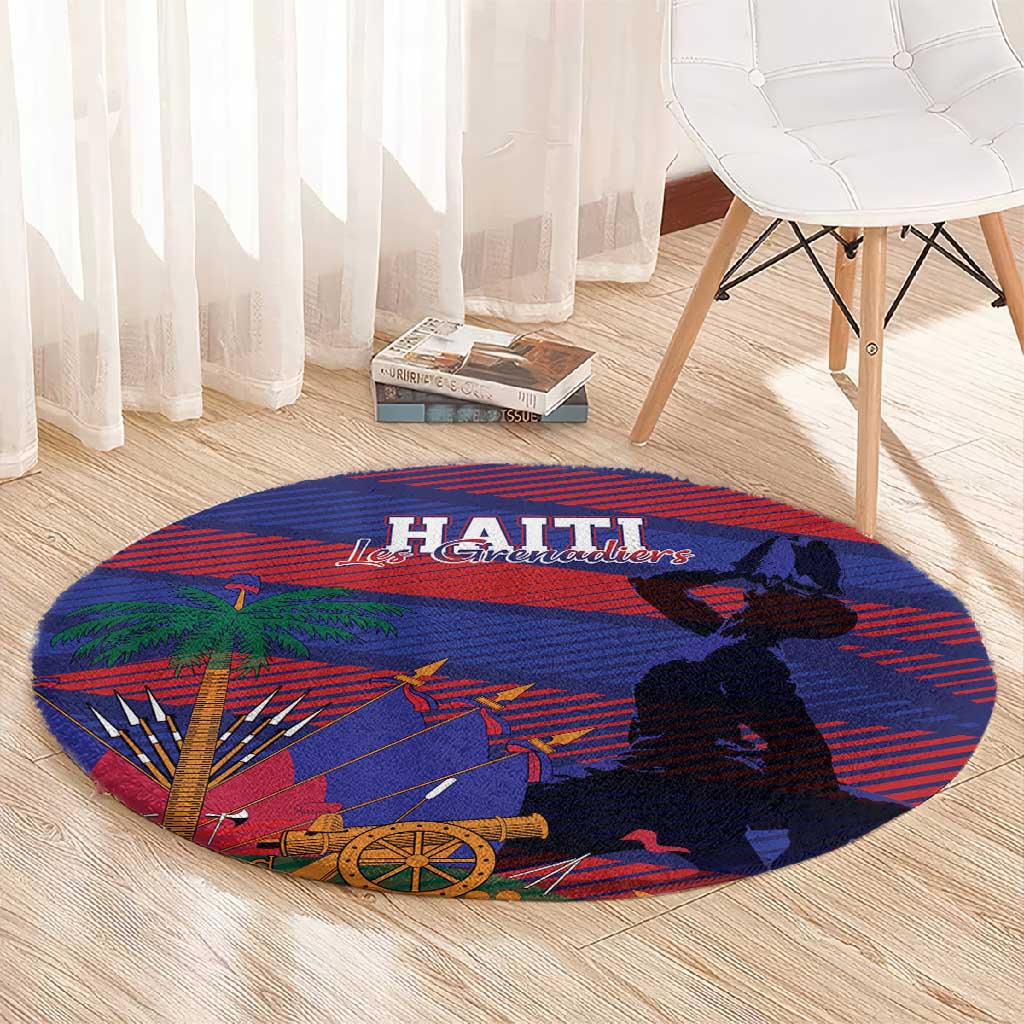 Afro-Haiti Football Les Grenadiers Round Carpet Echoes of History - African Pride