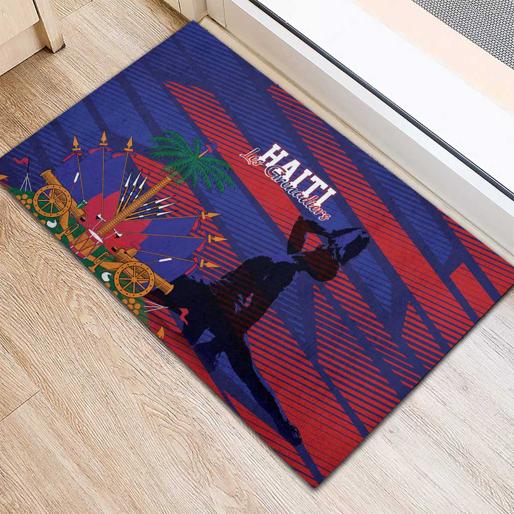 Afro-Haiti Football Les Grenadiers Rubber Doormat Echoes of History - African Pride