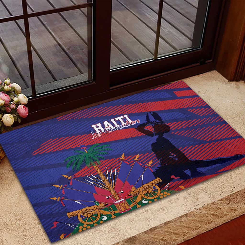 Afro-Haiti Football Les Grenadiers Rubber Doormat Echoes of History - African Pride