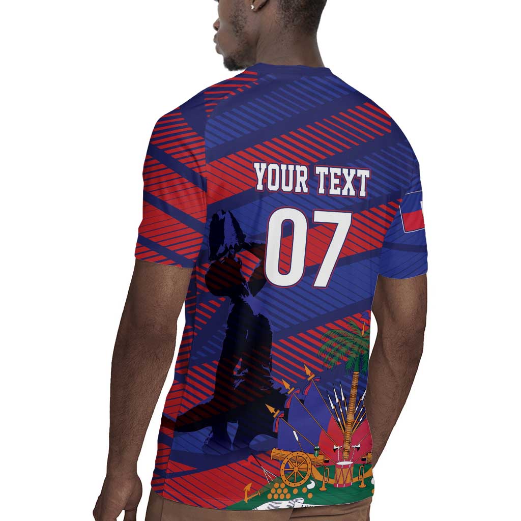 Afro-Haiti Football Personalized Les Grenadiers Rugby Jersey Echoes of History LT7