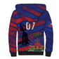 Afro-Haiti Football Personalized Les Grenadiers Sherpa Hoodie Echoes of History - African Pride