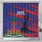 Afro-Haiti Football Les Grenadiers Shower Curtain Echoes of History - African Pride