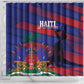 Afro-Haiti Football Les Grenadiers Shower Curtain Echoes of History - African Pride
