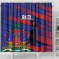 Afro-Haiti Football Les Grenadiers Shower Curtain Echoes of History - African Pride