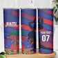 Afro-Haiti Football Personalized Les Grenadiers Skinny Tumbler Echoes of History - African Pride