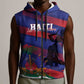 Afro-Haiti Football Personalized Les Grenadiers Sleeveless Zip Hoodie Echoes of History - African Pride