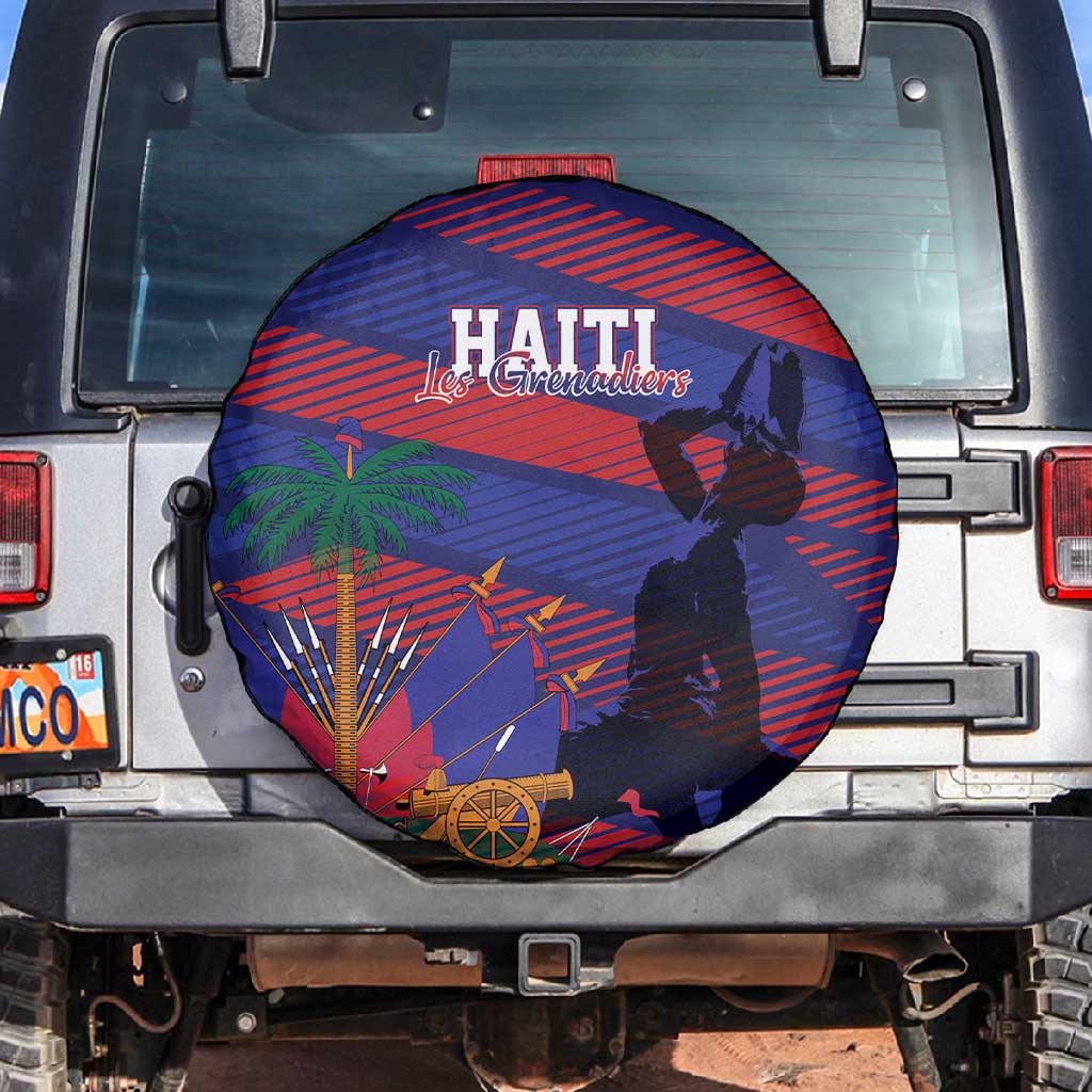 Afro-Haiti Football Les Grenadiers Spare Tire Cover Echoes of History - African Pride