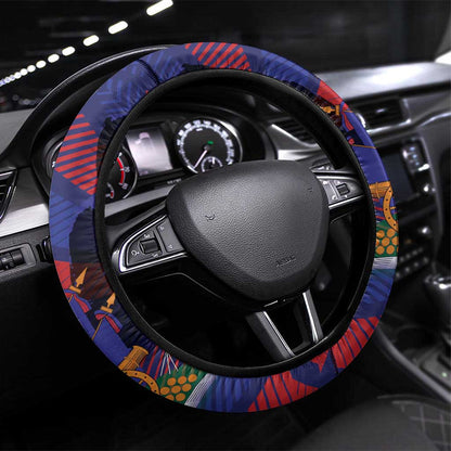 Afro-Haiti Football Les Grenadiers Steering Wheel Cover Echoes of History - African Pride
