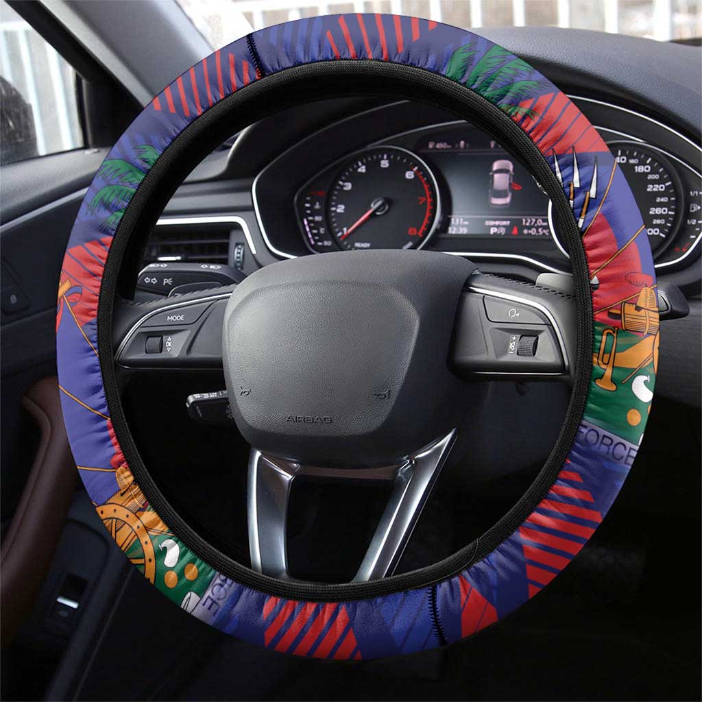 Afro-Haiti Football Les Grenadiers Steering Wheel Cover Echoes of History - African Pride